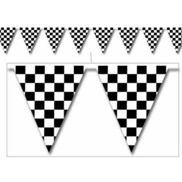 Goldengifts Checkered Pennant Banner, 12PK GO48291